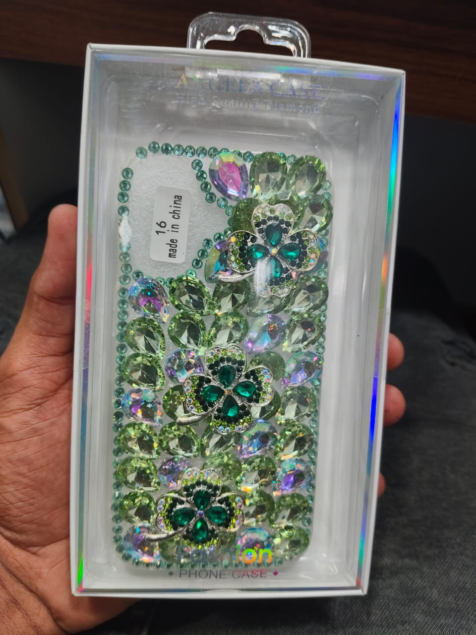 LUXURY FLOWER STONE CASE 13PRO