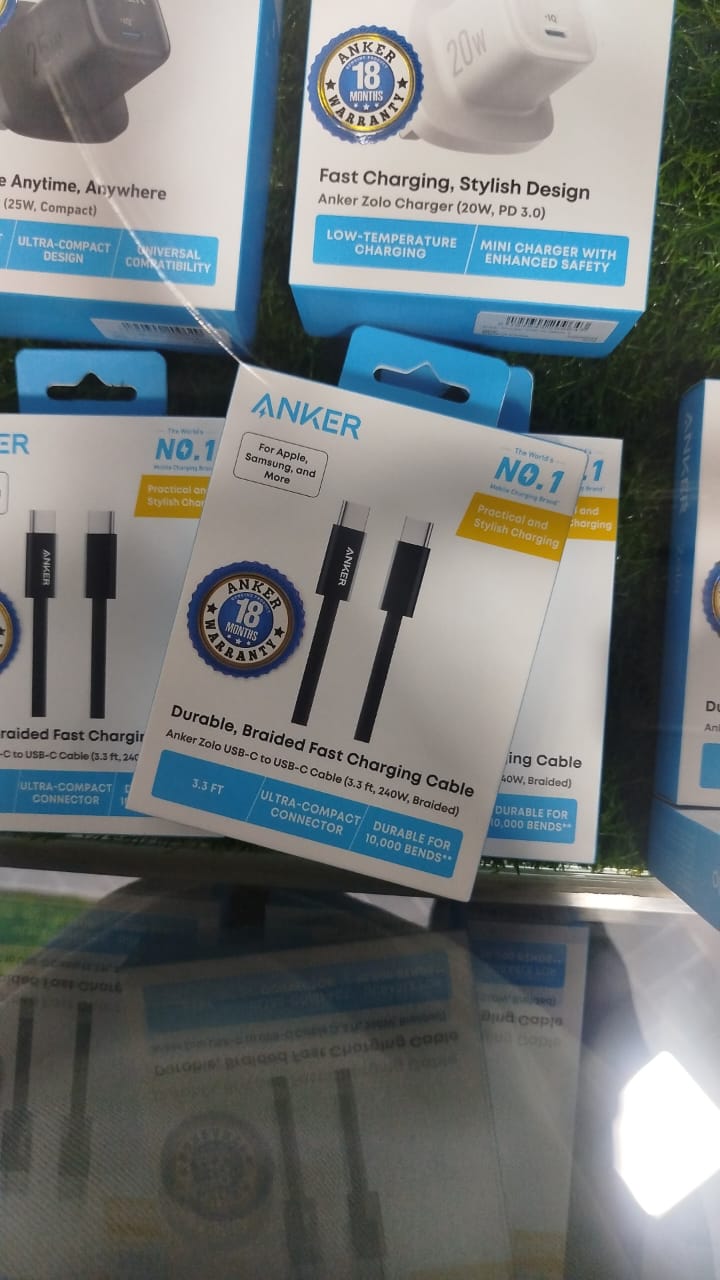 ANKER A8060H11 240W TYPE C TO C BLACK CABLE