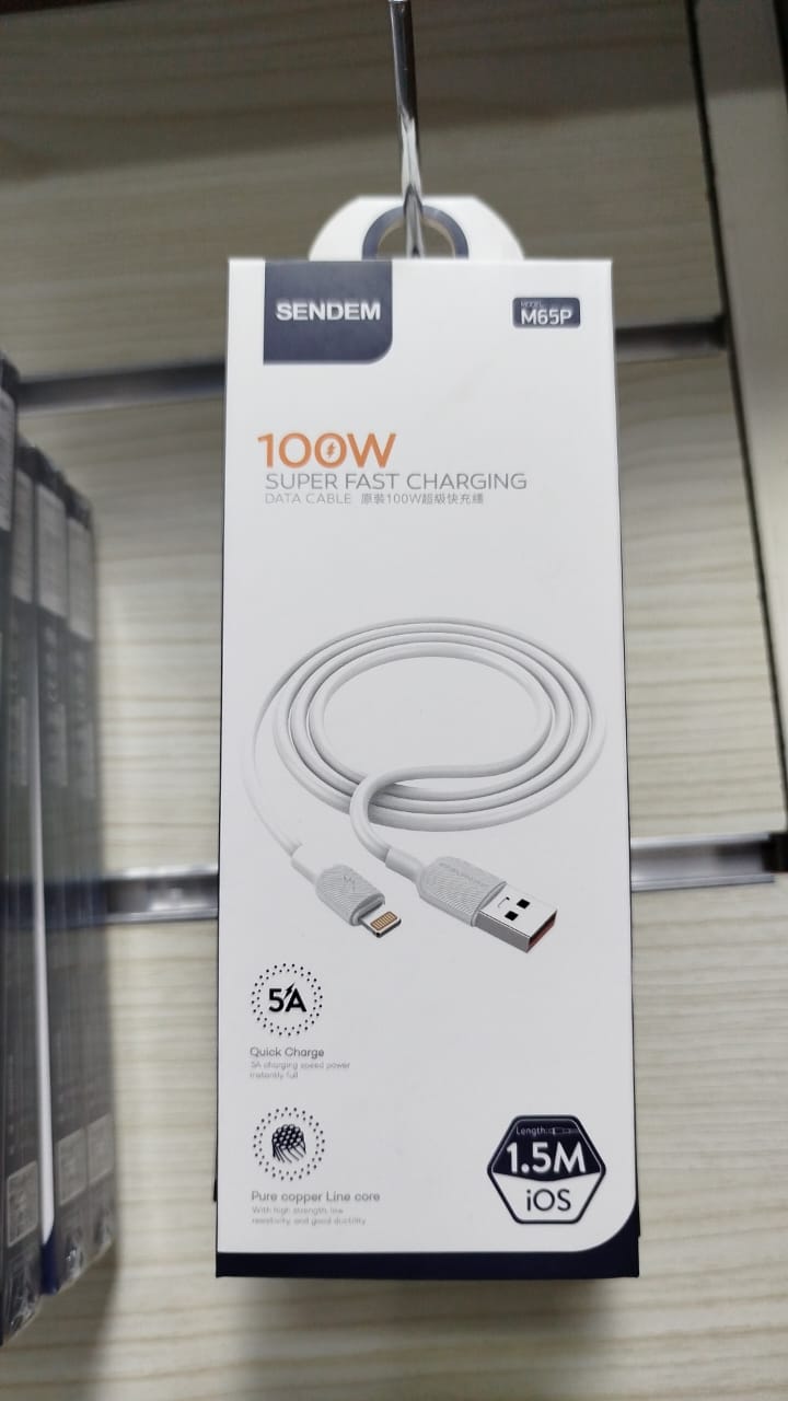 SENDEM M65P 100w Super fast Charging USB-L Cable