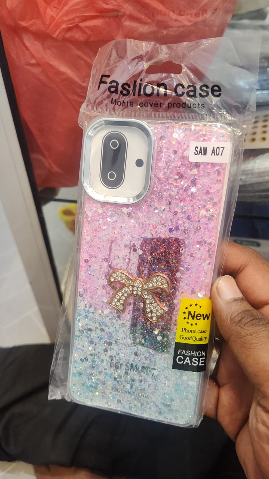 M02S BOW GLITTER COVER